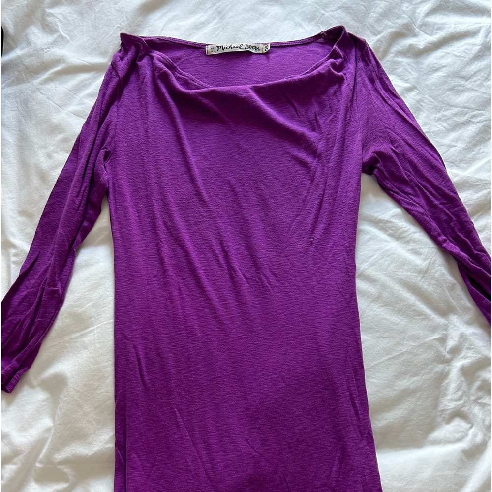 Michael Stars purple long sleeve top